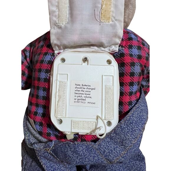 Vintage 1997 Tyco Real Talkin’ Bubba Bear WORKING 200+ Wise-Crackin’ Phrases - Picture 7 of 12